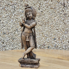 Indian Handcrafted Home Decor Wooden Showpiece A95