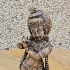 Indian Handcrafted Home Decor Wooden Showpiece A95
