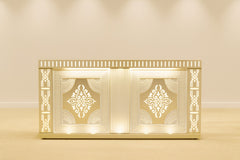 Commercial Handcrafted Solid Wood and Metal Catering Table 15 - Enquire now for Pricing