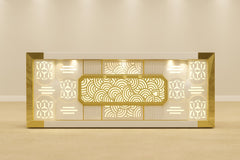 Commercial Handcrafted Solid Wood and Metal Catering Table 13 - Enquire now for Pricing