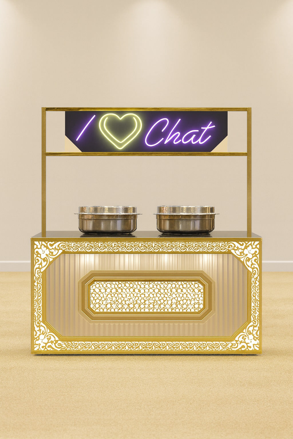 Commercial Handcrafted Solid Wood and Metal Catering Table 26 - Enquire now for Pricing