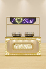 Commercial Handcrafted Solid Wood and Metal Catering Table 26 - Enquire now for Pricing