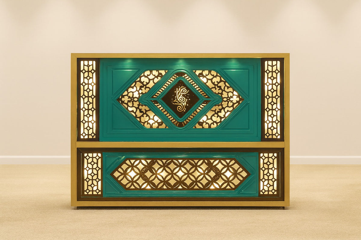 Commercial Handcrafted Solid Wood and Metal Catering Table 28 - Enquire now for Pricing