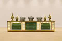 Commercial Handcrafted Solid Wood and Metal Catering Table 35 - Enquire now for Pricing