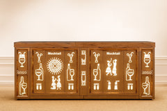 Commercial Handcrafted Solid Wood and Metal Catering Table 33 - Enquire now for Pricing