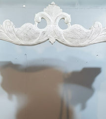 Maharaja Indian Traditional Hand Carved Solid Wood Swing Set Whitewash 3