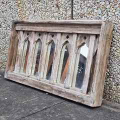 Indian Furniture Solid Mango Wood Arch Mirror Frame