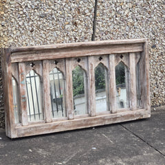 Indian Furniture Solid Mango Wood Arch Mirror Frame