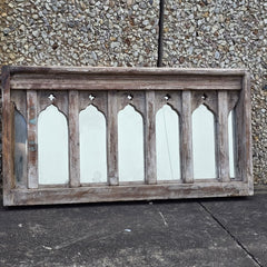 Indian Furniture Solid Mango Wood Arch Mirror Frame