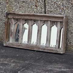 Indian Furniture Solid Mango Wood Arch Mirror Frame