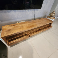 Handmade Indian Furniture Solid Hard Wood TV Unit