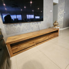 Handmade Indian Furniture Solid Hard Wood TV Unit