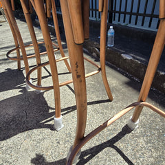 6 x Industrial Metal High Bar Chairs 45x45x118cm A1 - CLEARANCE