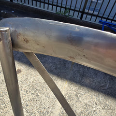 6 X Industrial Metal High Dining Chairs 45x45x90cm- CLEARANCE