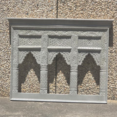 Indian Furniture Solid Mango Wood Arch Mirror Frame