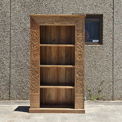 Indian Hand Carved Solid Wood Bookshelf