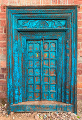 Indian Vintage Antique Hand Carved Solid Wooden Door A44