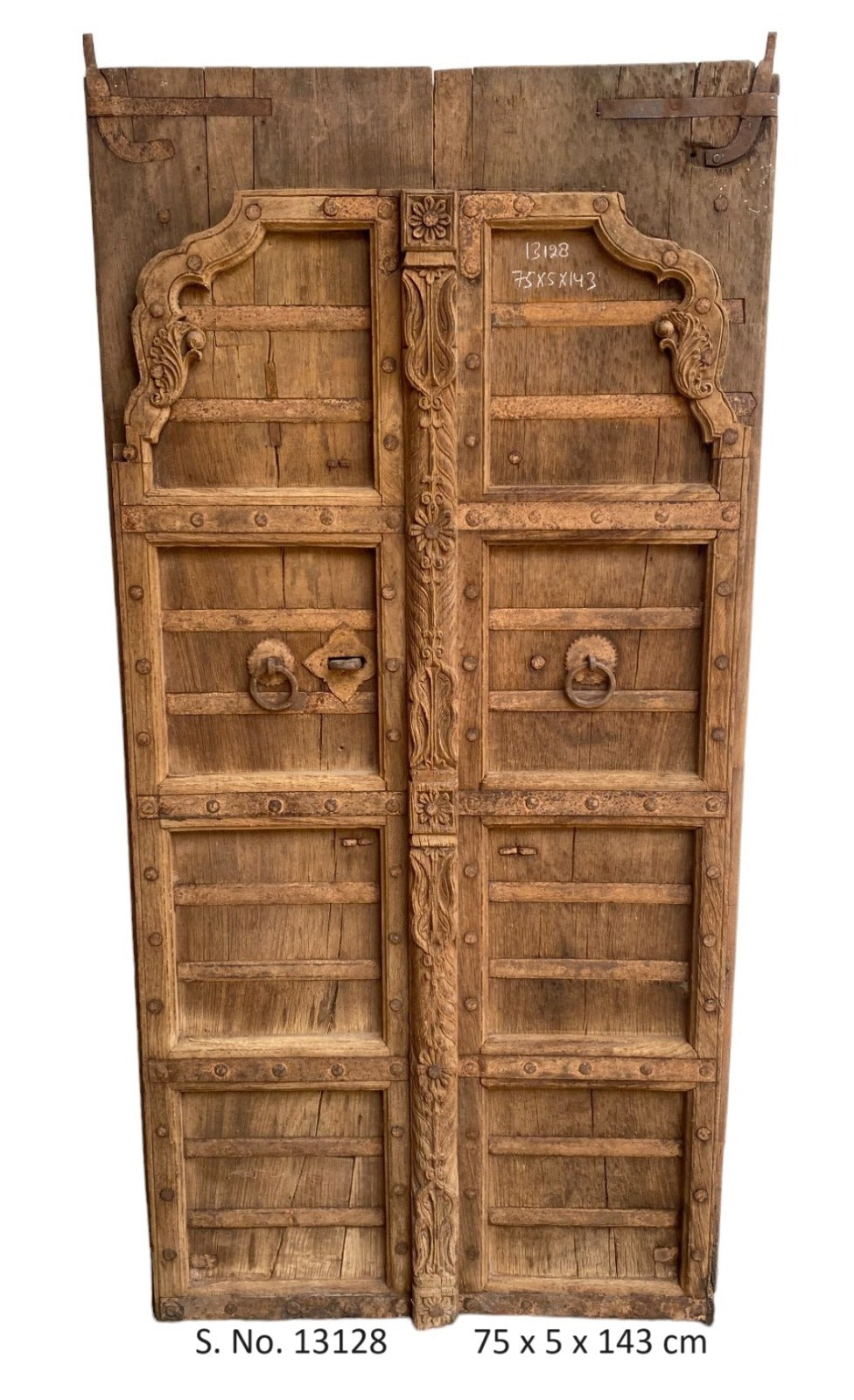 Indian Vintage Antique Hand Carved Solid Wooden Door A55