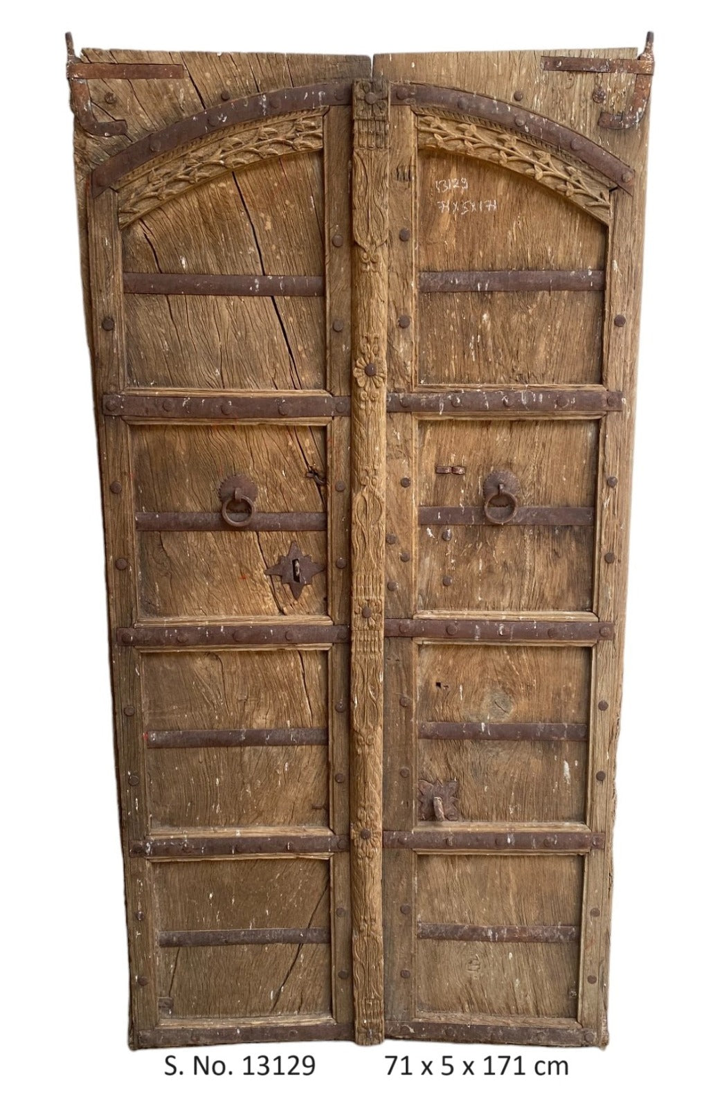 Indian Vintage Antique Hand Carved Solid Wooden Door A54