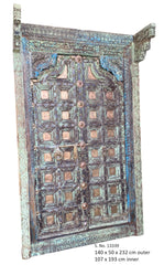 Indian Vintage Antique Hand Carved Solid Wooden Door A61