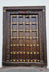 Indian Vintage Antique Hand Carved Solid Wooden Door A73