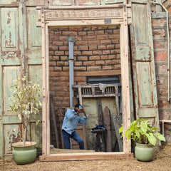 Hand Carved Solid Wooden Mirror Frame 116x10x186cm