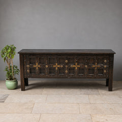 Indian Furniture Solid Hard Wood Carved Console Table