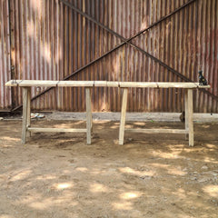 Handcrafted Live Edge Solid Wood Console Table with Iron Accents | Rustic Entryway, Hallway & Sofa Table
