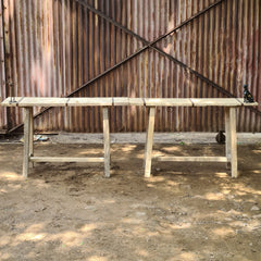 Handcrafted Live Edge Solid Wood Console Table with Iron Accents | Rustic Entryway, Hallway & Sofa Table