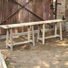 Handcrafted Live Edge Solid Wood Console Table with Iron Accents | Rustic Entryway, Hallway & Sofa Table