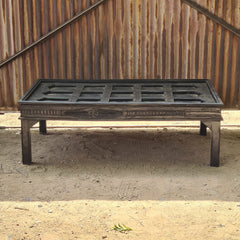 Handcrafted Reclaimed Wooden Door Coffee Table | Rustic Solid Wood Cocktail Table | Vintage Farmhouse Center Table for Living Room