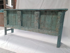 Handmade Carved Solid Hard Wood Old Door Console Table 184X40X79 Cm