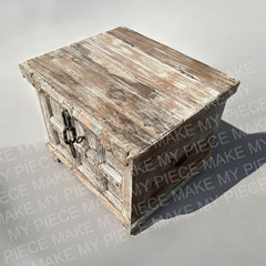 ORCHID DESIGN Indian Rustic Blanket Box Toy Chest Natural