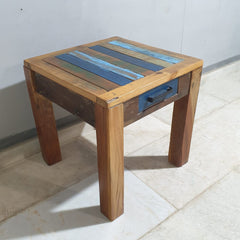 Nirvana Reclaimed Timber Boat Wood Lamp Side Table 22