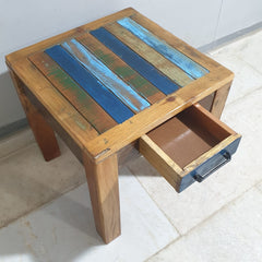 Nirvana Reclaimed Timber Boat Wood Lamp Side Table 22