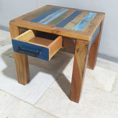 Nirvana Reclaimed Timber Boat Wood Lamp Side Table 22