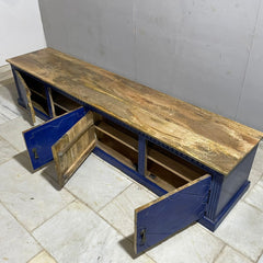 Hand Carved Solid Hard Wood 4 Doors TV Unit 47