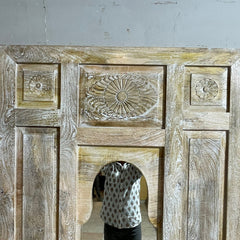 Handmade Vintage Wood Carving Barn Door 34