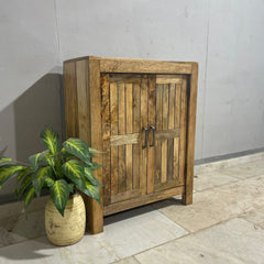 Nirvana Reclaimed Timber Solid Wood Pantry Small Cabinet D101