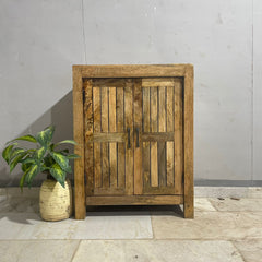 Nirvana Reclaimed Timber Solid Wood Pantry Small Cabinet D101