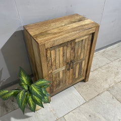 Nirvana Reclaimed Timber Solid Wood Pantry Small Cabinet D101