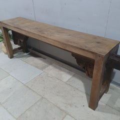 Hand Carved Solid Wood Console Hall Table 46