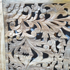 Hand Carved Bed Headboard Bed Head Panel H32