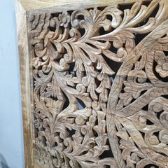 Hand Carved Bed Headboard Bed Head Panel H32