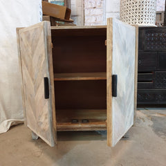 Clovelly Designer Solid Wood Acacia Cabinet D103