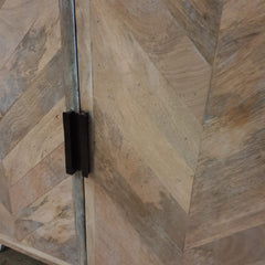 Clovelly Designer Solid Wood Acacia Cabinet D103