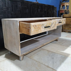 Clovelly designer solid Acacia Entertainment unit TV stand 51