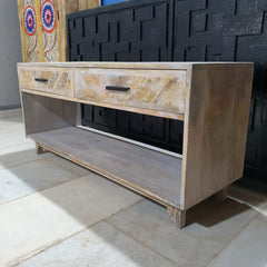 Clovelly designer solid Acacia Entertainment unit TV stand 51