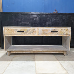 Clovelly designer solid Acacia Entertainment unit TV stand 51