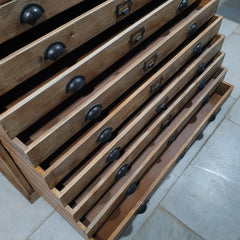 Indian Hand Carved Solid Wood Chest of Drawer Dresser D50